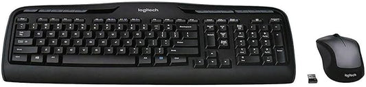 Logitech MK335 Full Size Quiet Wireless Keyboard Mouse Combo - Black/Silver