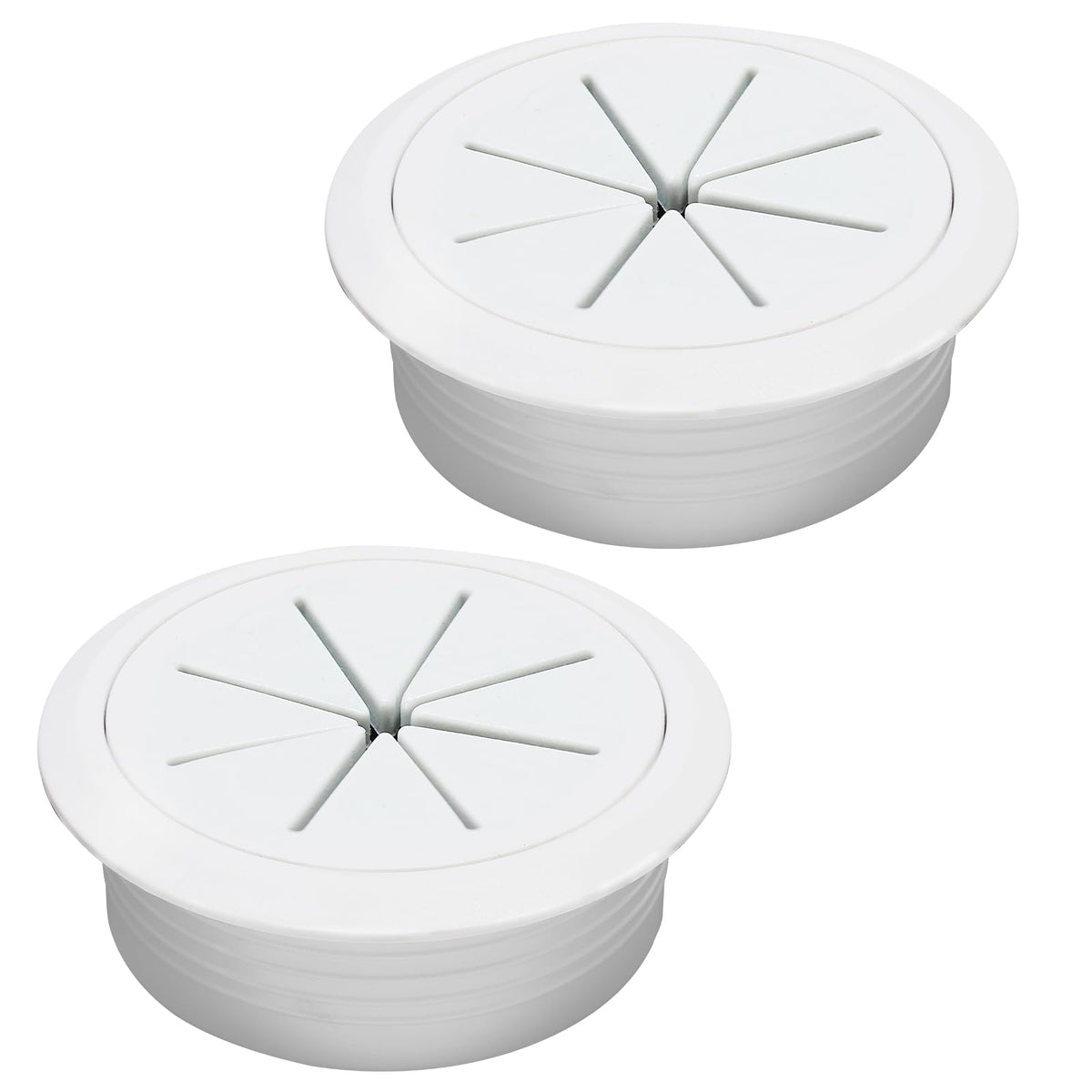 BOPOREAE 2 Pcs Desk Grommet 2-3/8" (60mm), Desk Hole Cover for Cables