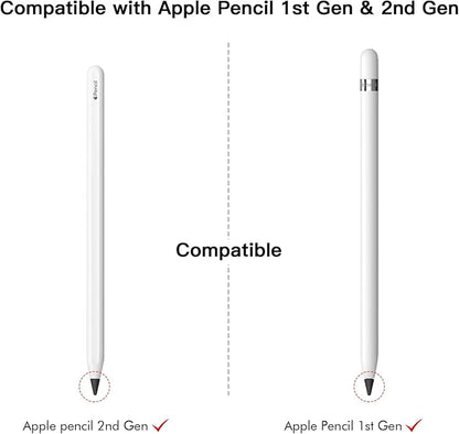 MEKO 4 Pack Replacement Tips for Apple Pencil 1st Gen & 2nd Gen, Pen Nibs for iPad Pro Pencil- Black