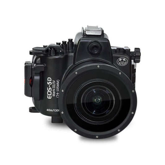 Sea frogs Camera Housing Compatible with Canon EOS 5D Mark III/IV with EF16-35mm f/2.8LII USM Lens,Waterproof IPX8, 40m/130ft Depth Protection EOS 5D Mark 4 Underwater Camera Case, Ideal for Diving