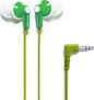Panasonic ErgoFit In-Ear Earbud Headphones RP-HJE120-G (Green) Dynamic Crystal Clear Sound, Ergonomic Comfort-Fit