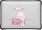 CASETiFY Impact MacBook Air 13" (M1/Intel) Case [Cushioned Impact Corners/Scratch-Resistant/Anti-Slip Grip] - I'm Busy - Clear Black