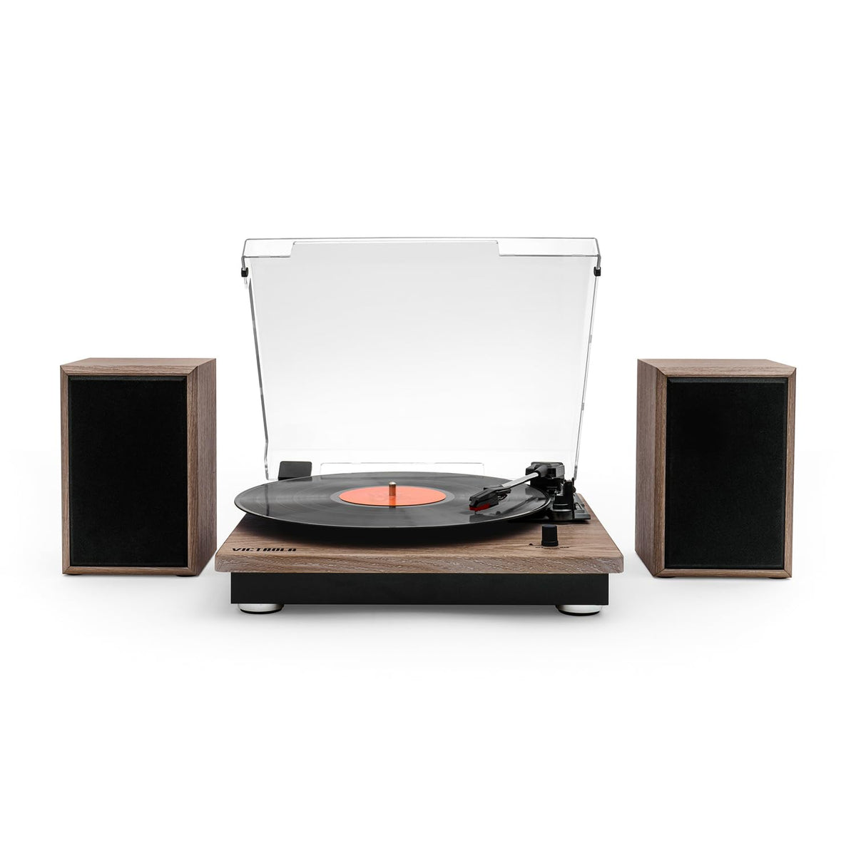 Victrola Quincy - 6-in-1 Bluetooth Record Player - Farmhouse Oatmeal