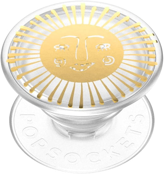 PopSockets Adhesive Phone Grip, Holder, Phone Stand, Yellow - Sun Goddess