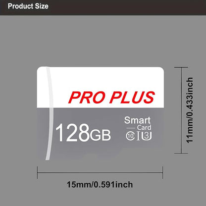 2 Pack TF Card 128GB with Adapter, High Speed Memory Card, UHS-I C10 A1 Memory TF Card for Tablet/Mobile Phone/Camera/Car Audio/Game Console (TF183 White Gray 128GB)