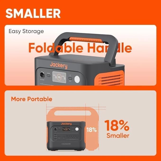 Jackery Explorer 1000 v2 Portable Power Station and 3-Port 102W Fast Charger, 1070Wh LiFePO4 Battery,1500W AC/100W USB-C Output, 1 Hr Fast Charge, Solar Generator for for Outdoor, Camping