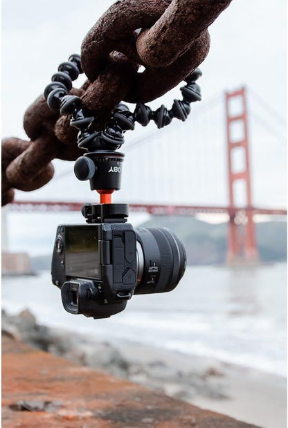 JOBY GorillaPod 3K PRO Kit, Flexible Professional Aluminium Tripod with BallHead, QR Plate, Made in Italy, for Premium CSC/Mirrorless Camera, 3kg/6.6lbs Load Capacity, J91566-BWW