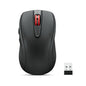 Lenovo USB-C Silent Mouse (WL500) - Silent Buttons, Ambidextrous Grip, Adjustable DPI, Plug-and-Play 2.4G Receiver Computer Mouse, Black