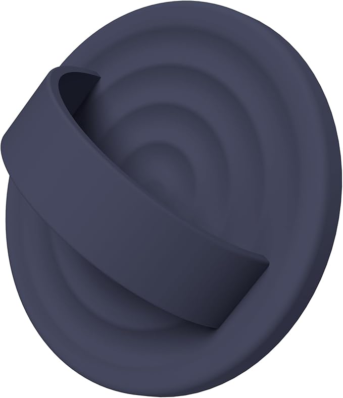 Magnetic Phone Ring Grip Holder, Silicone Finger Loop Grip, Compatible with MasSafe, Back of Phone for iPhone Pro Max/Plus/16/15/15/14/13/12 Series, Midnight Blue
