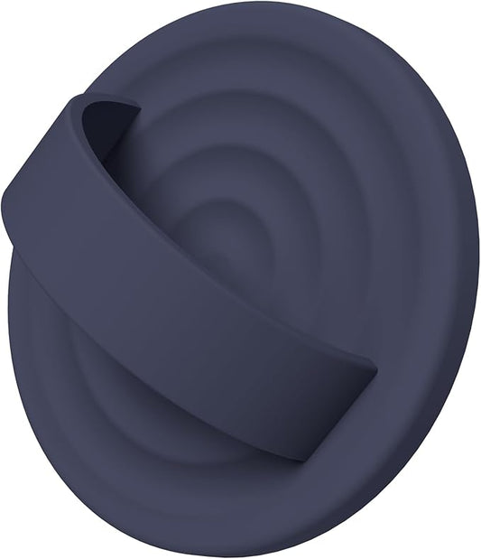 COFFKER Magnetic Phone Ring Grip Holder, Silicone Finger Loop Grip, Compatible with MasSafe, Back of Phone for iPhone Pro Max/Plus/16/15/15/14/13/12 Series, Midnight Blue