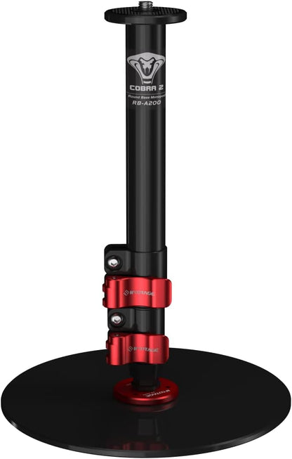IFOOTAGE Cobra RB-A200,Round Base Monopod,Professional Camera Aluminium Monopod with Quick Adjustment Height Buckle,Compatibility DSLR Cameras Camcorders(56cm/22.04Inc)