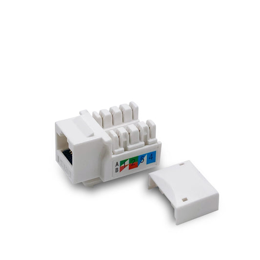 Verbex (10-Pack) Cat6 Keystone Jack - [UL Listed] - Ethernet Wall Jack - Wall Cat6 - Cat6 Network Coupler - Keystone Jack - Cat5/5e/6 Compatible - Cat6 Network Coupler