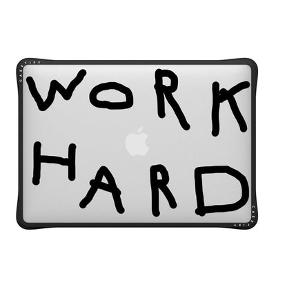 CASETiFY Impact MacBook Air 13.6" (M2-M5) Case [Cushioned Impact Corners/Scratch-Resistant/Anti-Slip Grip] - Clear Black
