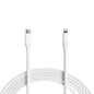 Amazon Basics MFi Certified USB-C to Lightning Fast Charging Cable for Apple iPhone, Nylon Braided, 10 ft, White