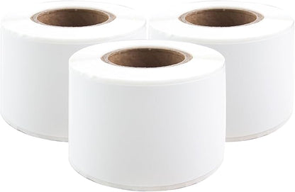 PUQU 30x70mm Direct Thermal Sticker Labels, Self-Adhesive All-Purpose Label Maker Tape, Compatible with AQ Series Label Printer, Refills Standard Laminated Office Labeling, 3 Rolls, 330 Labels