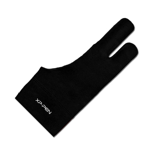XPPen Artist Drawing Glove 2-Fingers Digital Art Glove for Graphics Drawing Tablet Drawing Glove Right Hand and Left Hand (Size L) Black