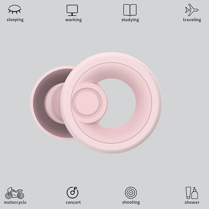 Ear Plugs for Noise Cancelling Ear Protection EarPlugs for Sleep,Concerts,Work,Study,8 Size Eartips with Small Box,Perfect -30dB Silicone Earplugs for Noise Reduction