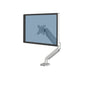 Fellowes Platinum Series Dual Monitor Arm for 40-Inch Monitors, Full Motion, 360° Rotation, VESA Mount with Grommet or Clamp, USB Ports, Ergonomic, White, 8056301