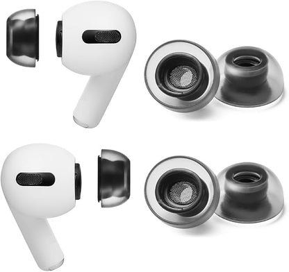 AZLA Crystal for Airpods Pro 1st & 2nd Gen (2-Pair, L) – Airpod Pro Ear Tip Replacement – Airpod Pro Tips with Premium Silicone