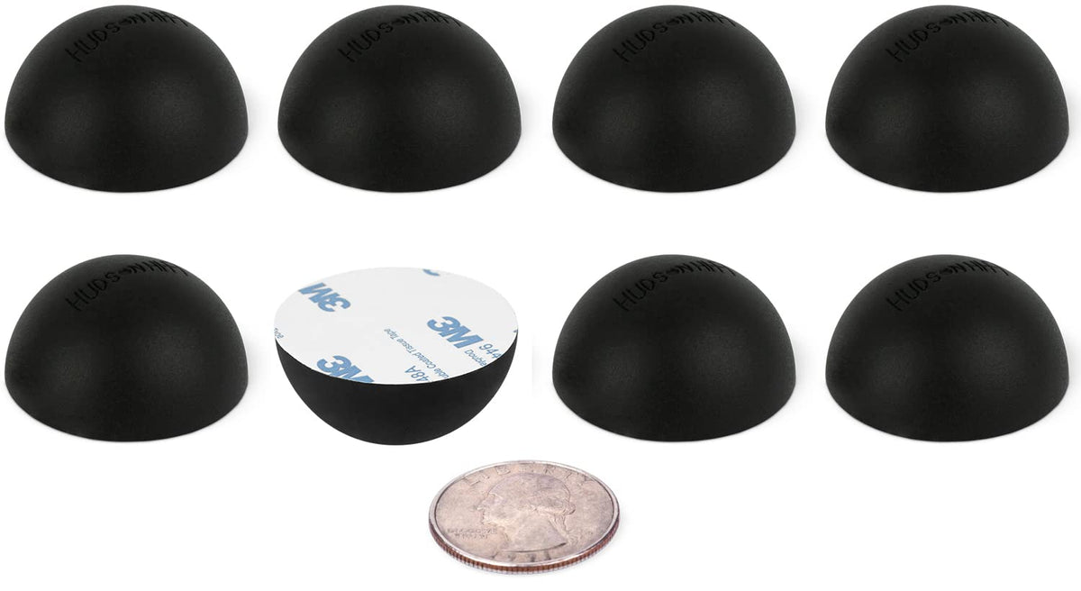 Hudson Hi-Fi Speaker Isolation Feet (4-Pack, 1") – Adhesive Silicone Anti-Vibration Pads for Speakers, Turntables, Subwoofers & Amplifiers, Supports 5-13 lbs Per Pad