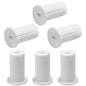 6pc Starlink Cable Grommet 1" Silicone Waterproof Wall Hole Pass Through Split Cable Bushings for TV Wire Ethernet Cord, Starlink Cable Routing Kit Accessories, 52.5mm/2.07" Ht, White