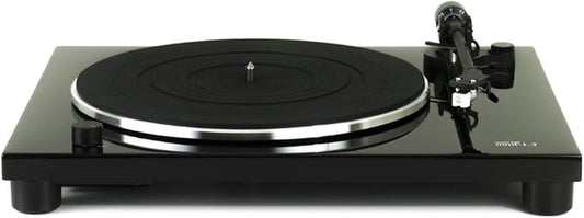 Music Hall mmf-1.3 Turntable Belt Drive Electronic Speed Control Aluminum Tonearm Audio Technica Cartridge Built-in Phono Pre-Amp Vibration-Damping Features Included Easy Set-Up and Elegant Design