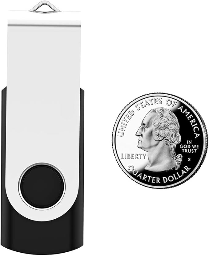 USB Flash Drive 32GB 100 Pack, Bulk USB 2.0 Flash Drives Thumb Drive Swivel Memory Stick Jump Drive Pen Drive,32 gig 100 Pieces