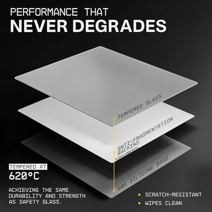 Wallhack 4.0 Glass Gaming MousePad - Professional Esport Mouse Mat with Specialty Surface for Top Speed and Control, Large Tempered Glasspad with Full Silicone Base - (SkyPAD White,XL 16.92" x 19.29")