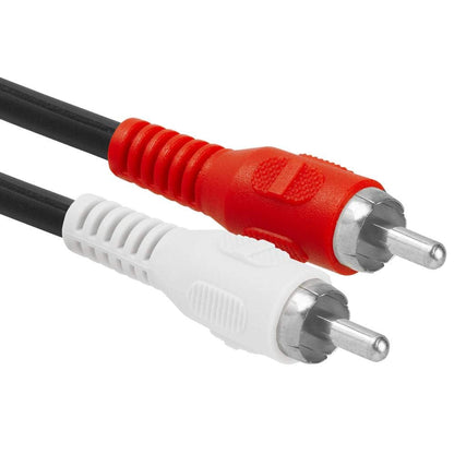 Cmple - [5 Pack 2 RCA Male to 1 RCA Female Stereo Audio Y-Cable, 2 RCA Plugs to 1 x RCA Jack Y-Adapter Subwoofer Cable