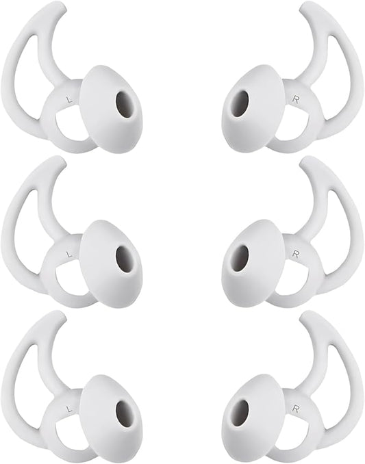Silicone Ear Tips Replacement Earbud Tips Compatible with Bose Quietcomfort and Sport Headphone Ear Bud Tips Earbud Covers Large 3 Pairs