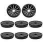 8PCS Cable Grommets, 2-3/16"(55mm) Desk Hole Cover Petal Shaped Buckle Type Nylon Snap Bushing Grommet, Wire Hole Cover Insert for Cables and Cords Management and Protection of Cabinet, Black