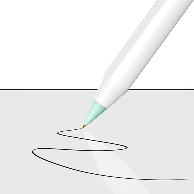 6 Pack Fine Point Replacement Tips Compatible with Apple Pencil 2nd Generation, Apple Pencil 1st Generation, Apple Pencil USB-C & Apple Pencil Pro Colorful iPencil Nibs (Multicolour)