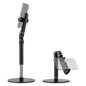 NEEWER Basics Cell Phone Stand for Desk, Adjustable Phone Holder Clamp with Weighted Metal Base, Office Table Phone Mount Compatible with iPhone 16 15 Pro Max Plus Samsung for Video Recording, ST006