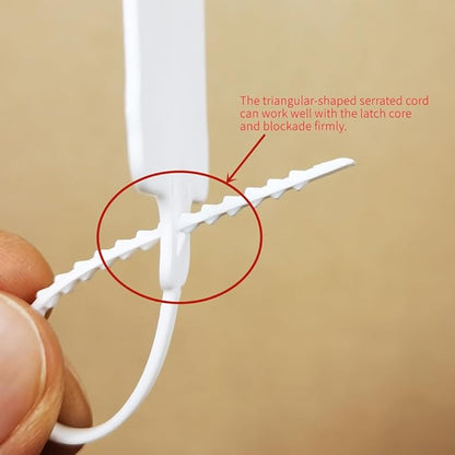 100pcs Reusable Blank Plastic Tags Ties Key Tags 1.45"*2.48" Serrated Tension Sealing Strap with Large Label Plastic Tie Mark Label Waterproof Hang Sign Write on Tag (5 Colors Mixed, 100pcs)
