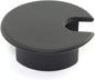 HJ Garden 1pc 1-3/8 inch (35mm) Desk Wire Cord Cable Grommets Hole Cover for Office PC Desk Cable Cord Organizer Zinc Alloy Cover Black