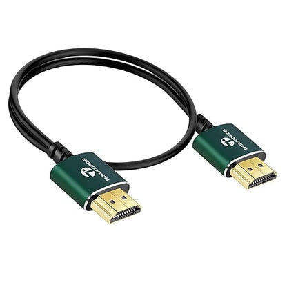 Thin HDMI to HDMI Cable 6.6FT 2 Pack, Ultra Slim & Flexible HDMI Cord Supports High Speed 4K@60Hz 18gbps 2160p 1080p
