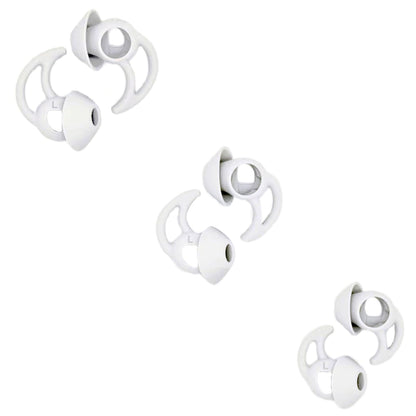 WKYMY Earbud Replacement Tips Silicone Earbud Tips Compatible with Bose Quietcomfort and Sport Headphone Rubber Tips Ear Bud Covers 3 Pairs S M L Gray