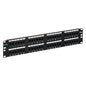 ICC CAT5e RJ45 Patch Panel, 24-Port 1U 19-Inch Rackmount, Black, 1-Pack