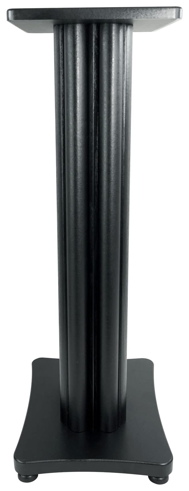 Rockville SS28B Black Wood Grain 28" Solid Home Speaker Stands Pair