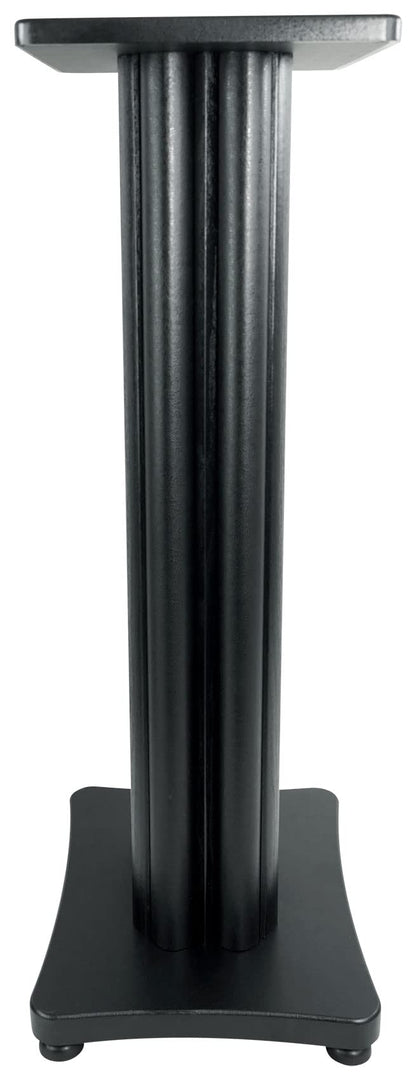 Rockville SS28B Black Wood Grain 28" Solid Home Speaker Stands Pair