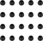 Silicone Small Replacement Earbud Tips Eartips for In-Ear Headphones Rubber Tips Earbuds Cap 10 Pairs (Black)