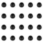 WKYMY Silicone Small Replacement Earbud Tips Eartips for In-Ear Headphones Rubber Tips Earbuds Cap 10 Pairs (Black)