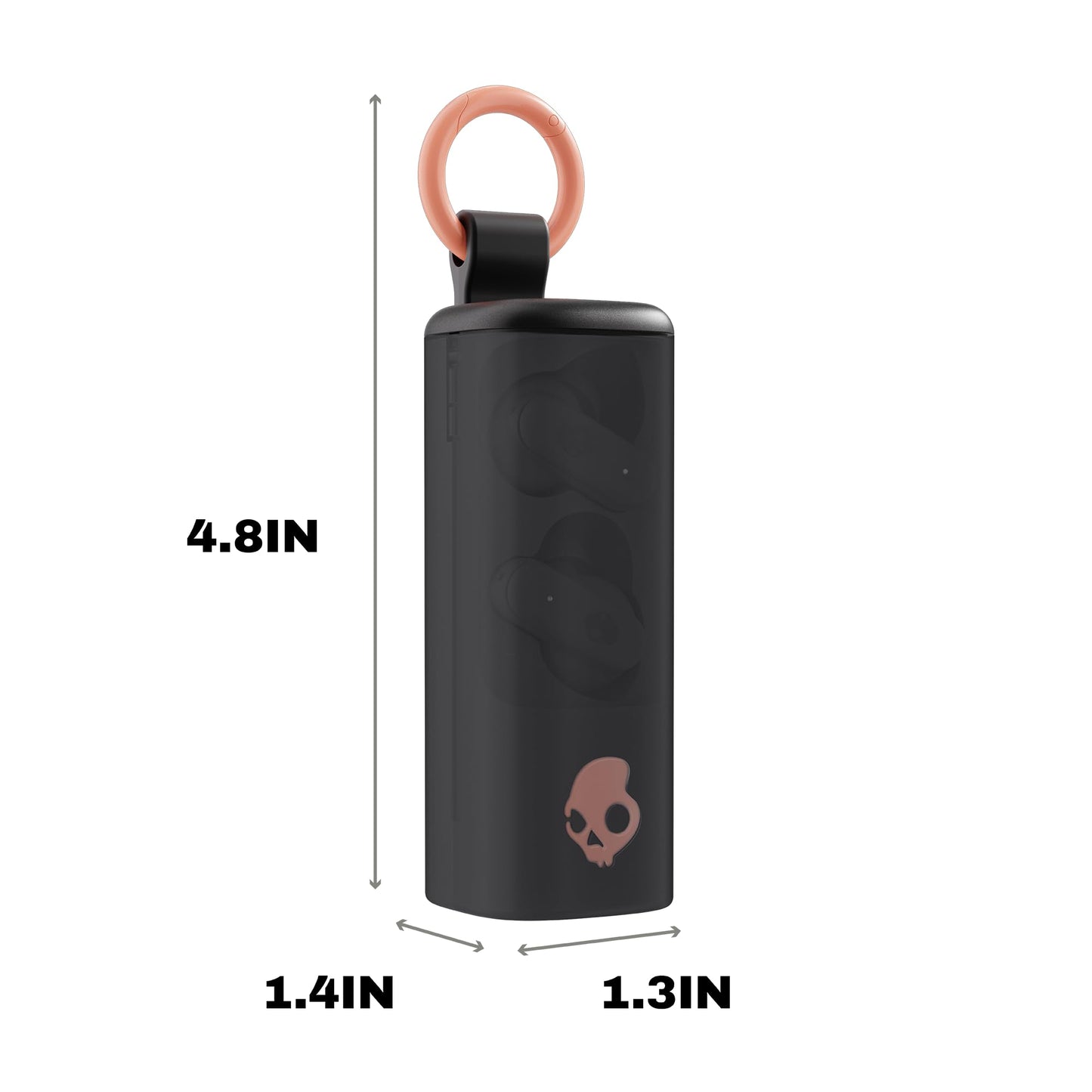 Skullcandy Dime Evo Wireless Earbuds with Clip-Anywhere Case - Bone