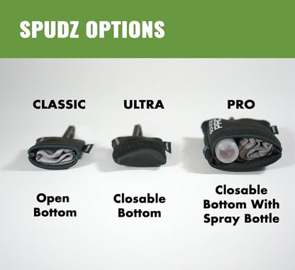 SPUDZ Classic Microfiber Lens Cleaner – Clip-On Pouch, Washable – for Binoculars, Scopes, Glasses, Screens | Classic | Doge Coin, 6 x 6 Inch