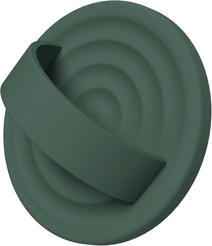 Magnetic Phone Ring Grip Holder, Silicone Finger Loop Grip, Compatible with MasSafe, Back of Phone for iPhone Pro Max/Plus/16/15/15/14/13/12 Series, Alpine Green