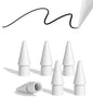 Replacement Pencil Tips for Apple Pencil Pro, Pen Tips for Apple Pencil 2nd Gen/1st Gen/USB-C, Wear-Resisting Pencil Nibs with Storage Box, Pen Nibs Set Compatible with Apple Pen (6 Pack, Purple)