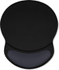 ITNRSIIET Ergonomic Mouse Pad with Comfort Gel Wrist Rest, Non-Slip PU Base, Smooth Textured Surface, Reduces Hand Fatigue & Wrist Pain, 8.7 x 7.2 Inch for Office Gaming Home, Black Gray Gradient