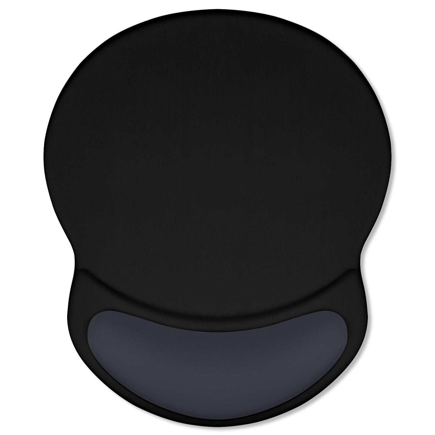 ITNRSIIET Ergonomic Mouse Pad with Comfort Gel Wrist Rest, Non-Slip PU Base, Smooth Textured Surface, Reduces Hand Fatigue & Wrist Pain, 8.7 x 7.2 Inch for Office Gaming Home, Black Gray Gradient