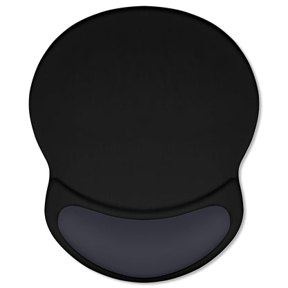 ITNRSIIET Ergonomic Mouse Pad with Comfort Gel Wrist Rest, Non-Slip PU Base, Smooth Textured Surface, Reduces Hand Fatigue & Wrist Pain, 8.7 x 7.2 Inch for Office Gaming Home, Black Gray Gradient