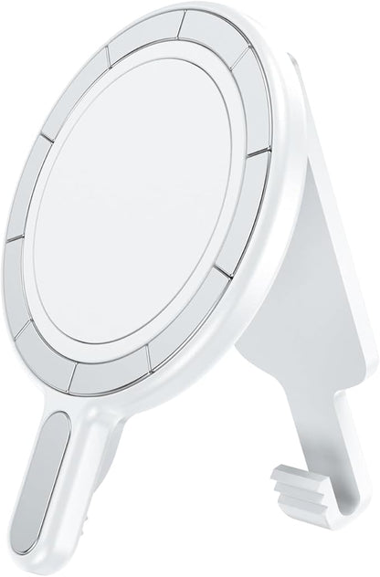 BAISRKE Magnetic Belt Clip Phone Holder, Strong Magnetic Waist Clip Compatible with Phone Cases, Portable & Versatile Accessory for Travel & Outdoor Use - White